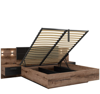 KASSEL LOZ/180/B manželská posteľ s úložným priestorom 180x200 cm