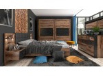 KASSEL LOZ/180/B manželská posteľ s úložným priestorom 180x200 cm