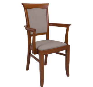 KENT gaštan EKRS-P stolička s podrúčkami