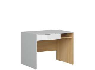 NANDU BIU1S biely lesk, písací stolík