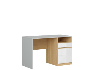 NANDU BIU1D1S biely lesk, písací stolík