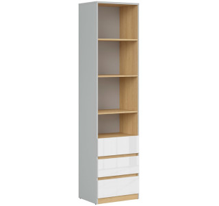 NANDU REG3S biely lesk, regál