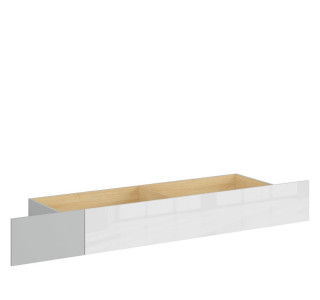 NANDU SZU biely lesk, zásuvka pod posteľ