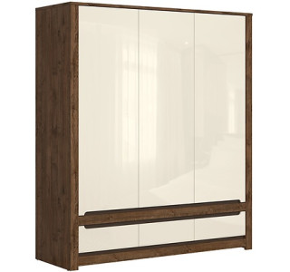 RUSO perleťový lesk SZF3D3S, šatníkovo-policová skriňa