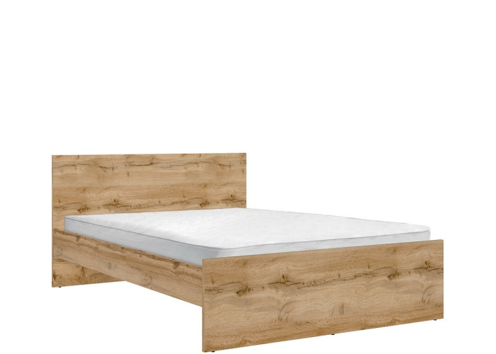 ZELE dub wotan LOZ/140 posteľ v šírke 140x200 cm