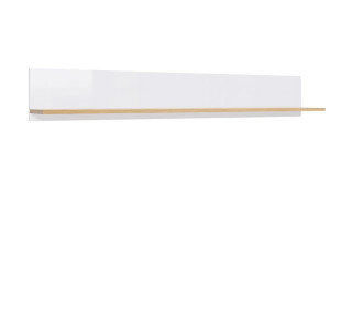 ZELE dub wotan/biely lesk POL/135 polička