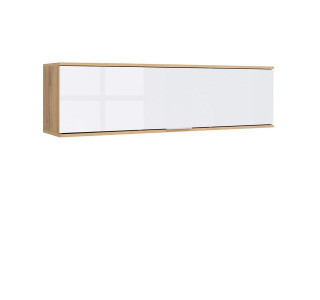 ZELE dub wotan/biely lesk SFW1K závesná skrinka