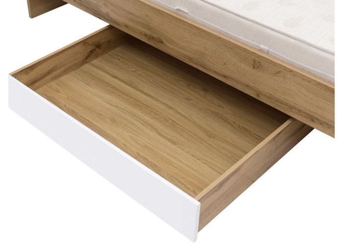 ZELE dub wotan/biely lesk SZU zásuvka pod posteľ ZELE dub wotan/biely lesk SZU zásuvka pod posteľ