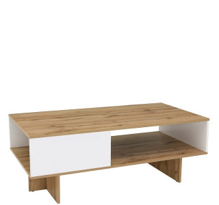 ZELE dub wotan/biely lesk LAW/120 konferenčný stolík