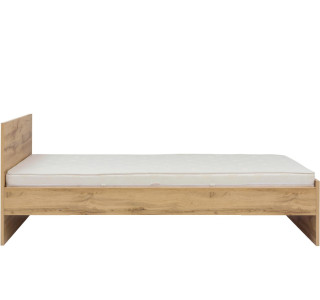 ZELE dub wotan LOZ/90 jednolôžková posteľ 90x200 cm