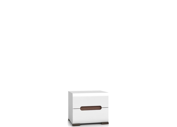 AZTECA TRIO biela/biely lesk KOM2S/4/5, nočný stolík AZTECA TRIO biela/biely lesk KOM2S/4/5, nočný stolík