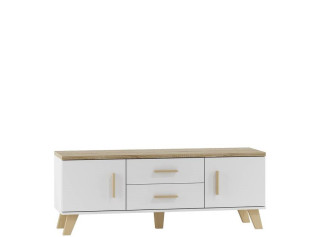 ELIS biela 2D2S 140, TV stolík ELIS biela 2D2S 140, TV stolík