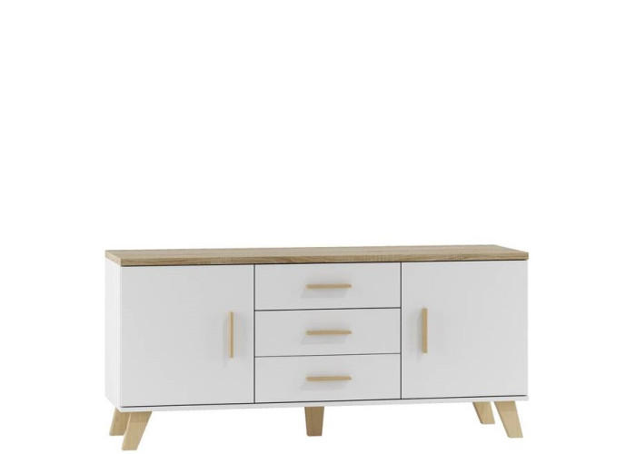 ELIS biela 2D3S 150, komoda ELIS biela 2D3S 150, komoda