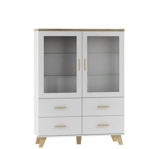 ELIS biela 2D4S 120, vitrína