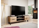 ELIS dub wotan/čierna 2D2K 160, TV stolík