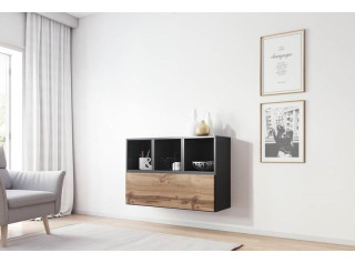 RAFA antracit/dub wotan 12, závesná komoda