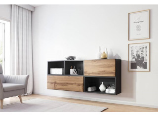 RAFA antracit/dub wotan 16, závesná komoda