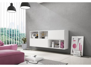 RAFA biela 16, závesná komoda