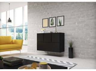 RAFA čierna 13, závesná komoda