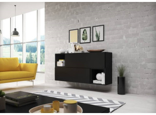 RAFA čierna 14, závesná komoda