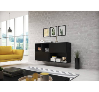 RAFA čierna 15, závesná komoda