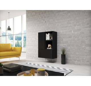 RAFA čierna 17, závesná komoda