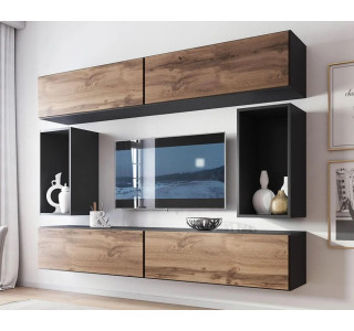 RAFA antracit/dub wotan 01, obývačková zostava