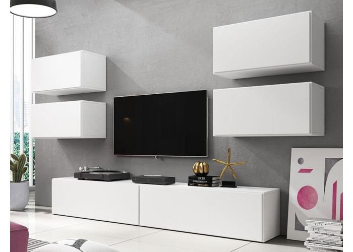 RAFA biela 02, obývačková zostava RAFA biela 02, obývačková zostava