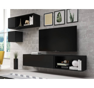 RAFA čierna 05, obývačková zostava