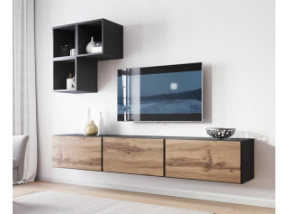 RAFA antracit/dub wotan 06, obývačková zostava