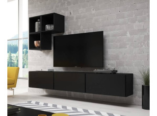 RAFA čierna 06, obývačková zostava