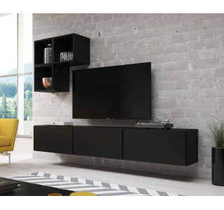 RAFA čierna 06, obývačková zostava