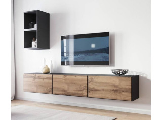 RAFA antracit/dub wotan 07, obývačková zostava