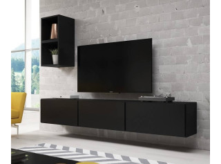 RAFA čierna 07, obývačková zostava