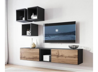 RAFA antracit/dub wotan 08, obývačková zostava