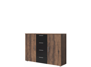 VERA dub monastery/čierna 2D4S, komoda