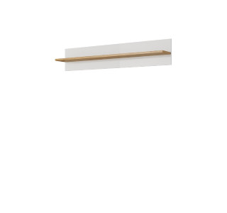 ARCO - CITY biely lesk, závesná polica