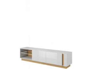ARCO - CITY biely lesk 187, TV-stolík ARCO - CITY biely lesk 187, TV-stolík