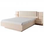 DREUX LOZ160, posteľ 160x200 cm s úložným priestorom a nočnými stolíkmi