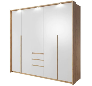 IBERIA SZF230, šatníková skriňa s rámom a LED osvetlením