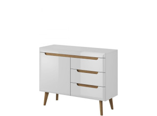 NORDI biely lesk NKSZ107, komoda NORDI biely lesk NKSZ107, komoda