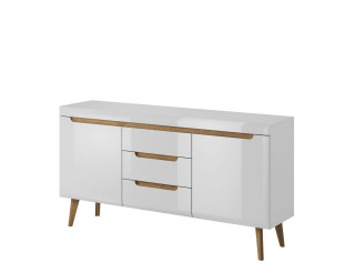 NORDI biely lesk NKSZ160, komoda NORDI biely lesk NKSZ160, komoda