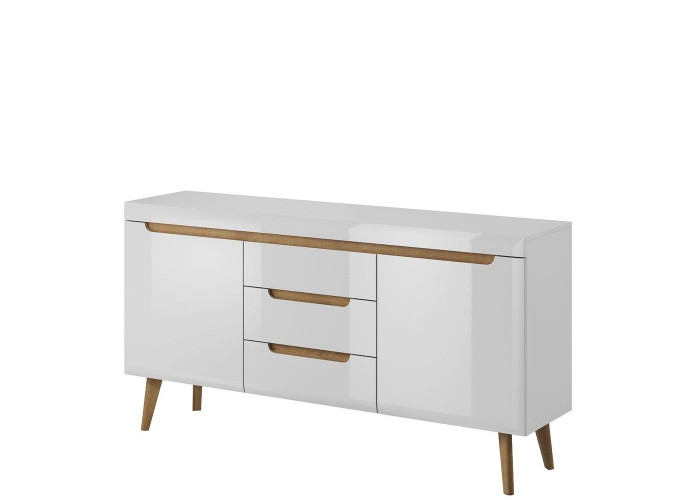 NORDI biely lesk NKSZ160, komoda