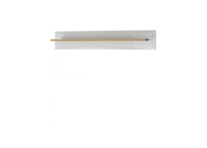 NORDI biely lesk P107, závesná polica NORDI biely lesk P107, závesná polica