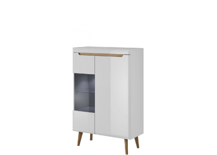 NORDI biely lesk NWT90, vitrína