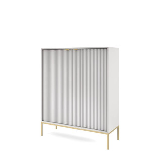 GENOVA sivá/zlaté nohy K104, komoda