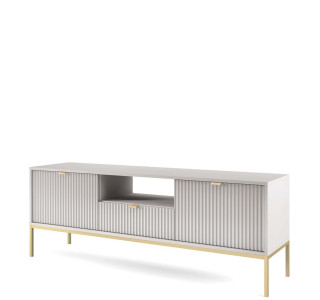 GENOVA sivá/zlaté nohy RTV154, TV stolík