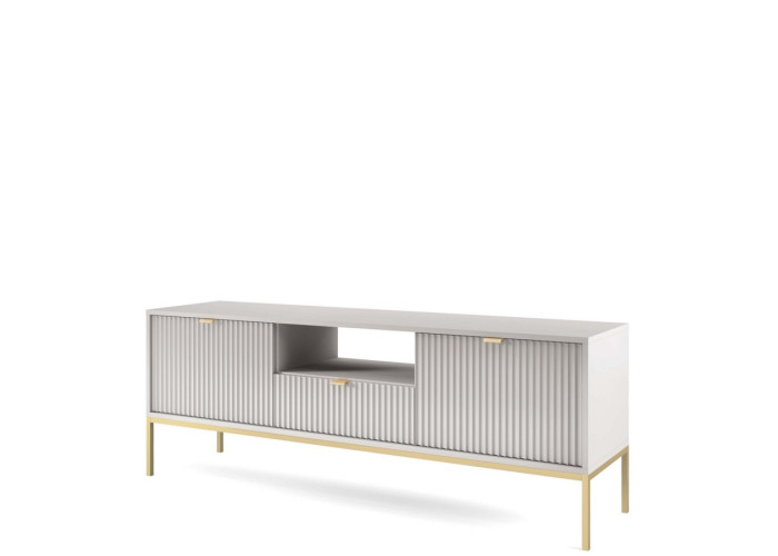 GENOVA sivá/zlaté nohy RTV154, TV stolík GENOVA sivá/zlaté nohy RTV154, TV stolík