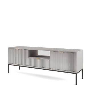 GENOVA sivá/čierne nohy RTV154, TV stolík