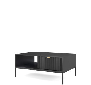 GENOVA čierna/čierne nohy L104, konferenčný stolík